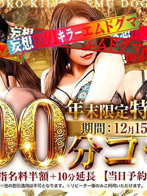 年末限定特別割引のご案内！